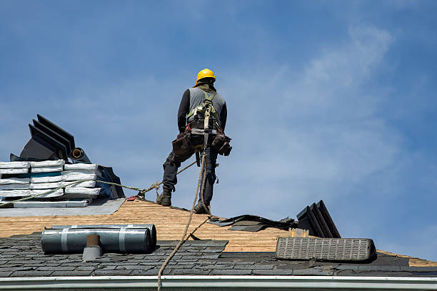 Professional Gutter Installation technician working in Preston Park, PA